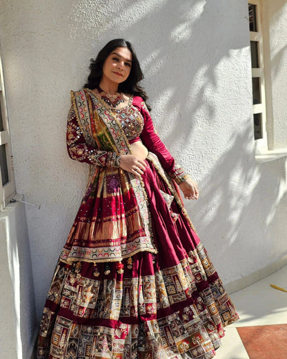 Designer Heavy Flair Lehenga Choli Collection – Elegant Mirror Work Edition