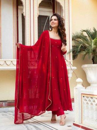 Explore the latest sarees online including silk, party wear and designer styles. Shop premium fabric sarees with fast delivery across India at Nrutya.