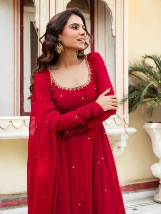Explore the latest sarees online including silk, party wear and designer styles. Shop premium fabric sarees with fast delivery across India at Nrutya.