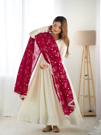 Explore the latest sarees online including silk, party wear and designer styles. Shop premium fabric sarees with fast delivery across India at Nrutya.