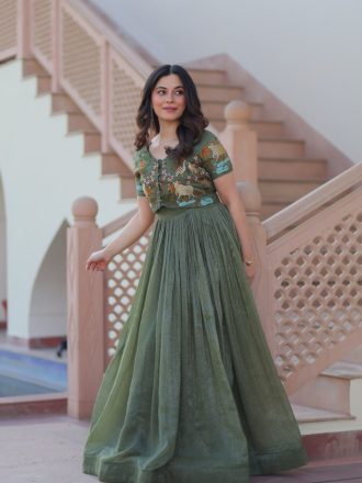 Explore the latest sarees online including silk, party wear and designer styles. Shop premium fabric sarees with fast delivery across India at Nrutya.